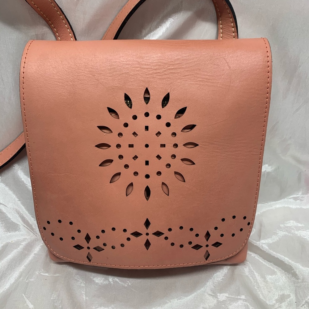 Patricia Nash Laser Cut Crossbody Purse Gem